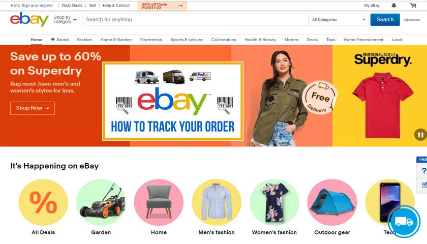 EBay - Tracking and trace